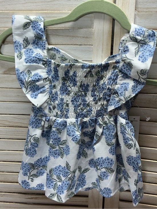 Nicole Miller Other - Nicole Miller White Dress with Blue Floral Print